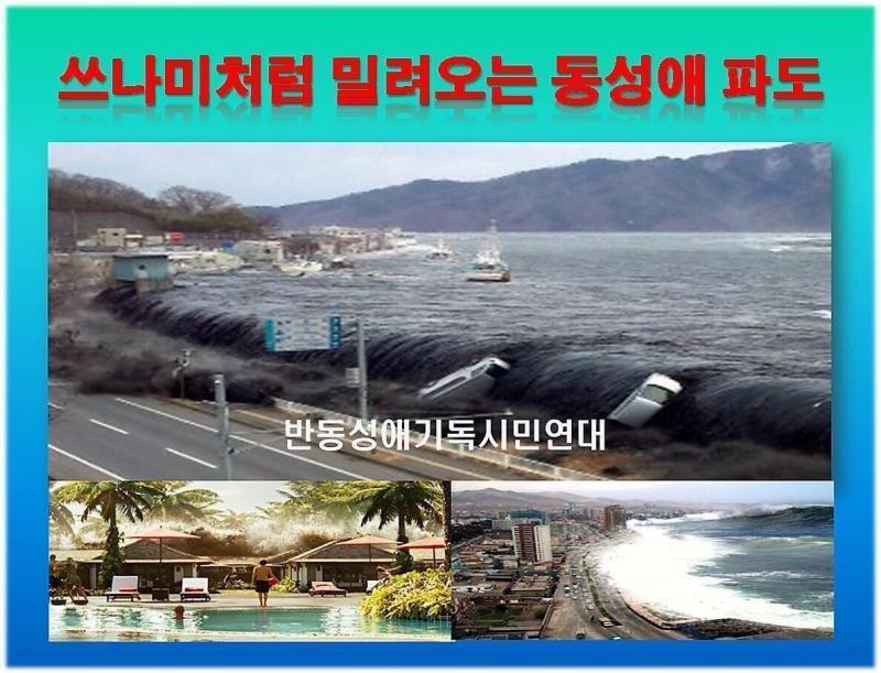쓰나미처럼 밀려오는 동성애 파도
