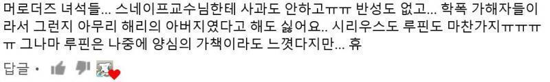 그리고 얘네 선 넘는 것들이 머로더즈 영상 와서 스넾은 잘못한 게 없... 없긴 뭐가 없죠? 예언 넘겼고 죽먹자 3년 했고 그 잘못들이 없다고요
