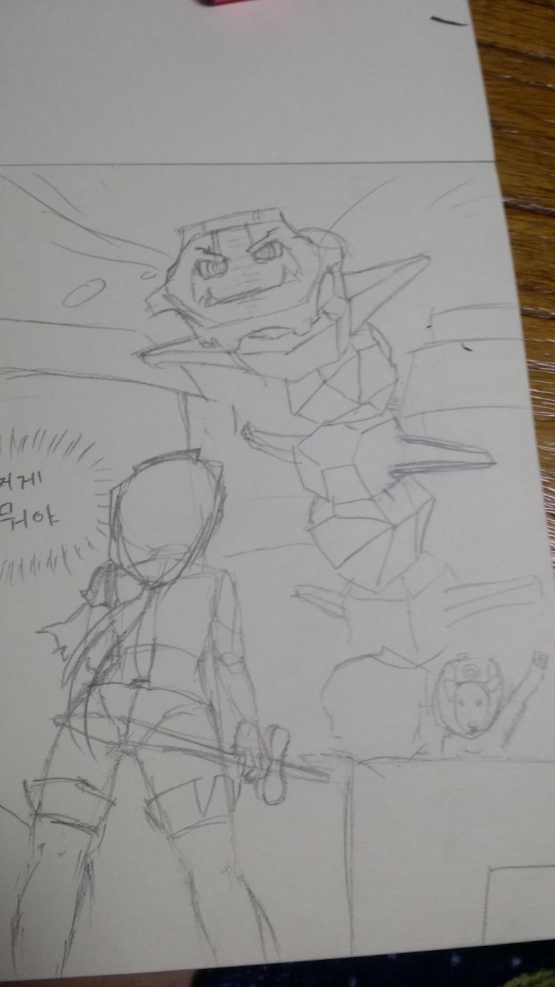 심심해서 앵커 기다리면서 하나 그려봄 앞으로 귀여운 치쨩이나 임팩트 있는 장면 나오면 하나씩 그려볼게 (저게 뭐야)
