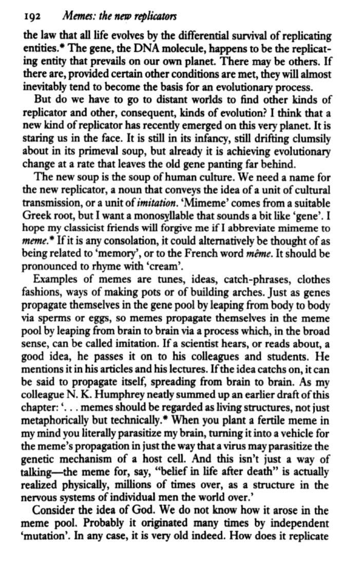 The word meme is a neologism coined by Richard Dawkins. 라는데... 두 단어 조합해서 밈이라는 단어