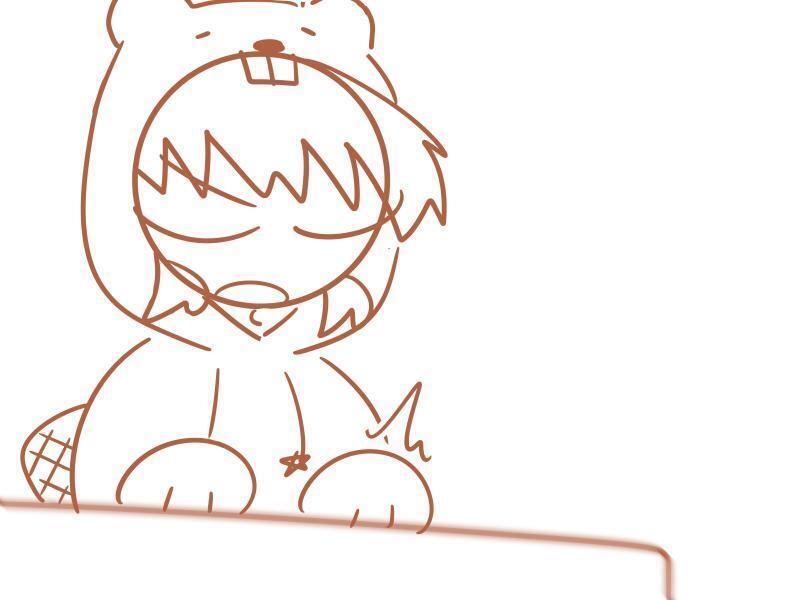 오늘 재판에서 쓸 비버짤...!