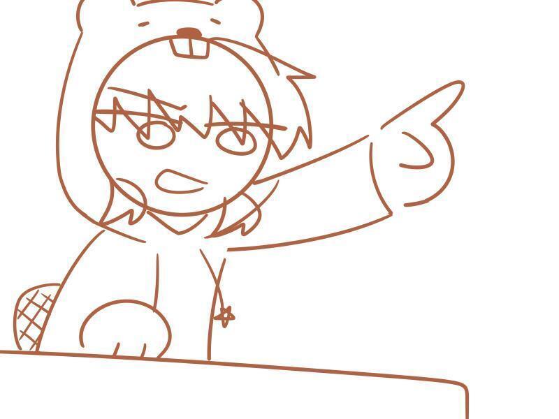 오늘 재판에서 쓸 비버짤...!