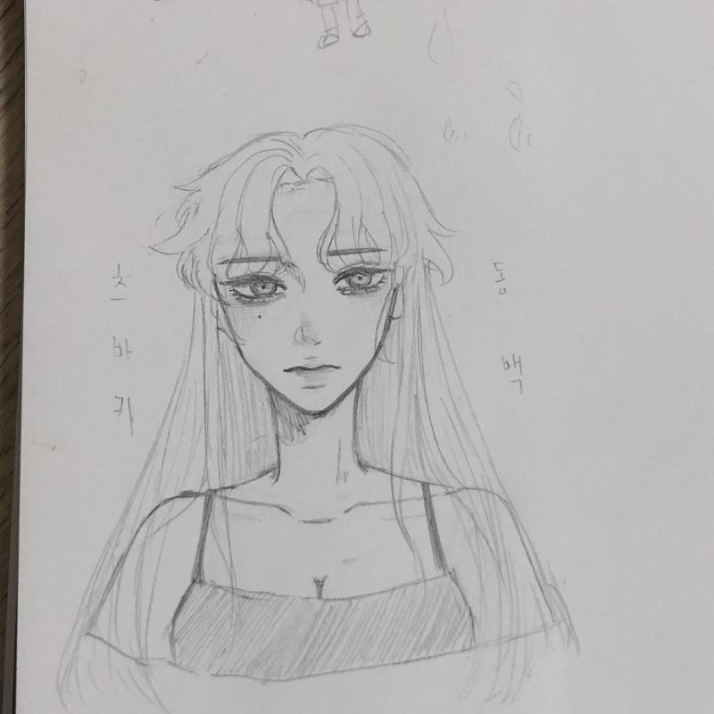 진ㅁ자 오랜만에 그림 올린다ㅏ 자캐 그럈엉!
