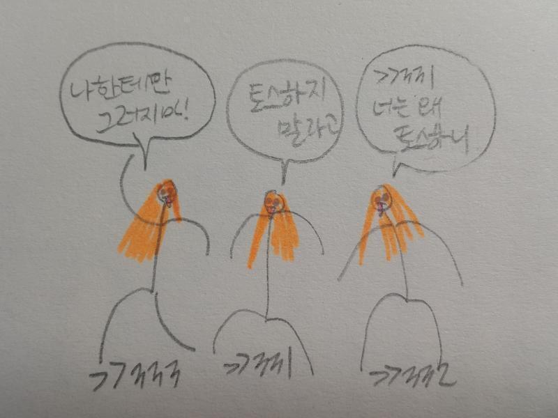 >>326부터 >>334까지 최대한 쓰루없이 해봤어 이제 싸우지 말기 빙글빙글 캔디