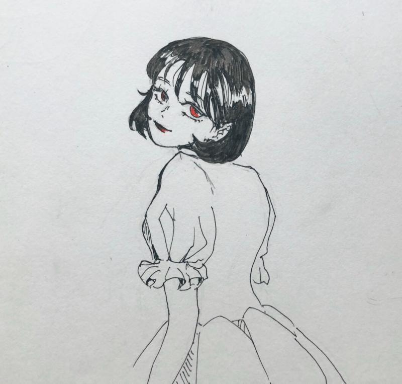 그리고 나니 자세가 좀 아쉽네ㅜㅜ 재미있게 그렸어!