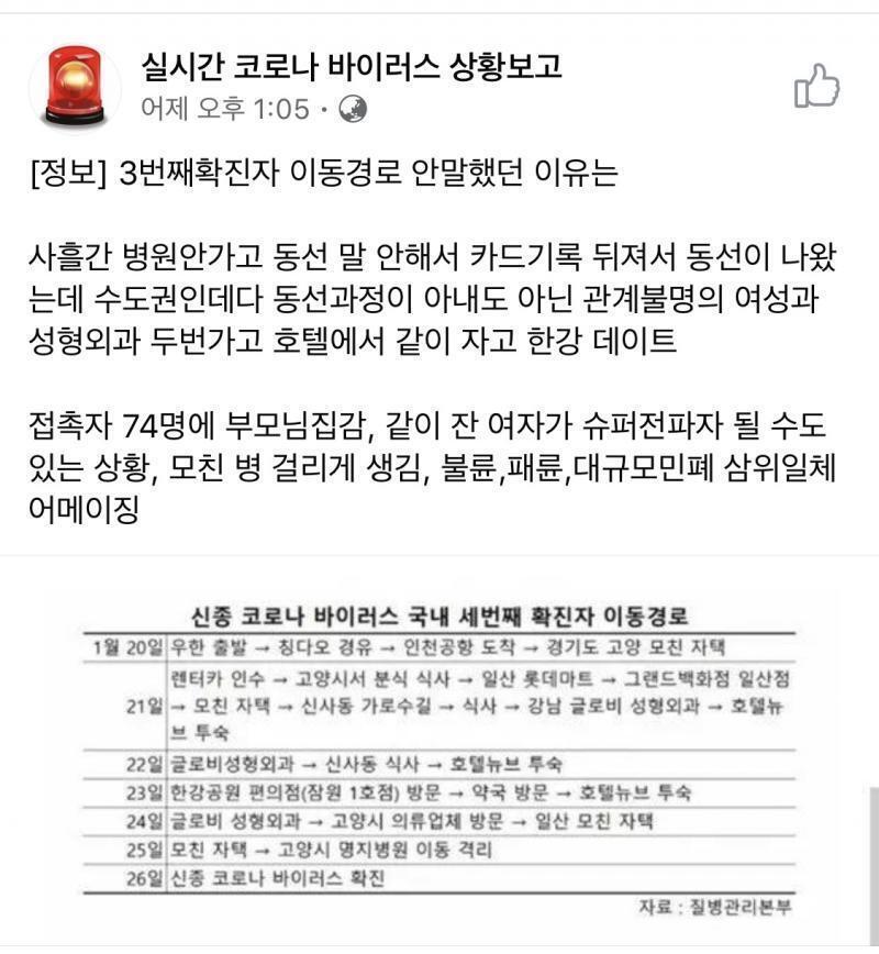 본인이 코로나인 거 알고 저랬을까..?