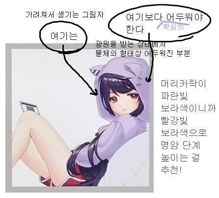 그림 너무 에쁜데 이러면 더 좋아 보일 것 같은 부분을 찾아서 피드백 조금 하고 가~!