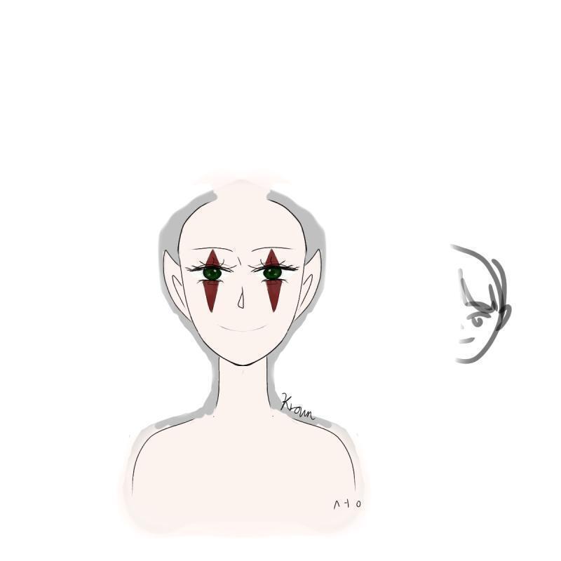 아직 다 그리진 않았는데 광대 그릴거거든... 많이 이상해? 어휴 휴대폰 그림 너무 어려워...