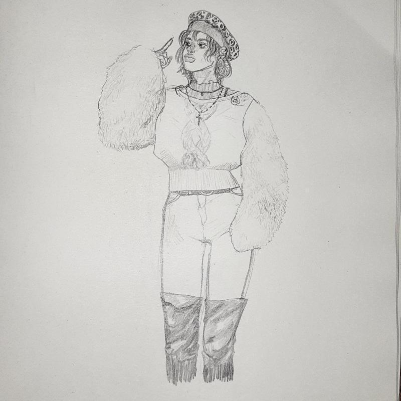 옷 질감 표현이 잘된 그림..ㅎㅎ