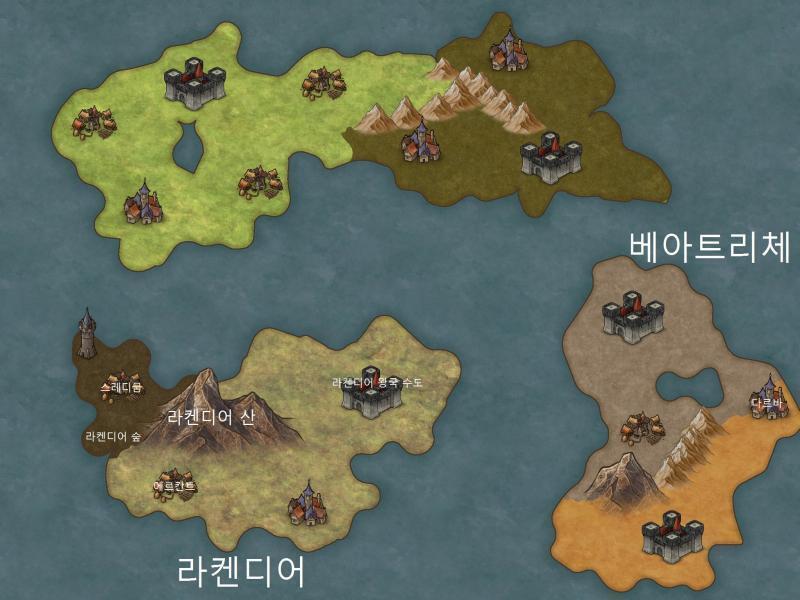 안녕! 얘들아! 이건 지도야! 스레를 시작하기전에 https://next.inkarnate.com/ 이 사이트에서 그려봤어! 글씨는 스레를 진행