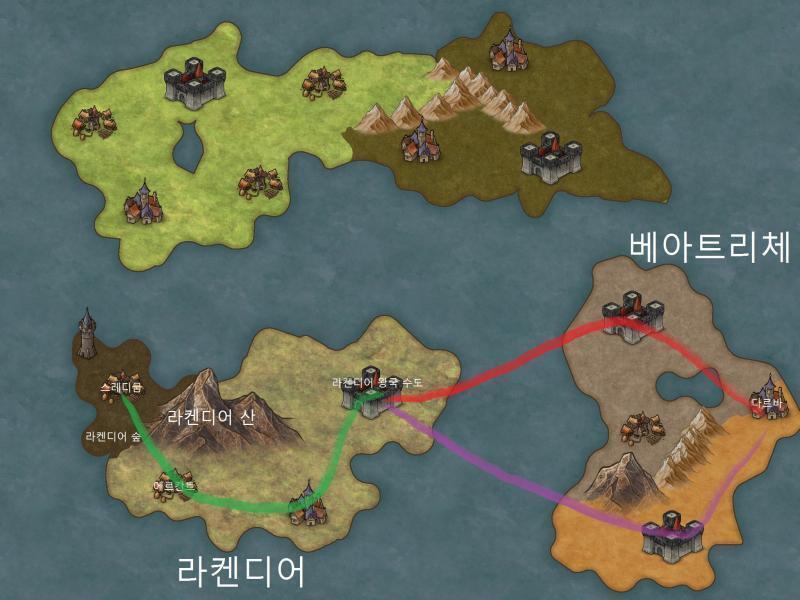 안녕! 얘들아! 이건 지도야! 스레를 시작하기전에 https://next.inkarnate.com/ 이 사이트에서 그려봤어! 글씨는 스레를 진행