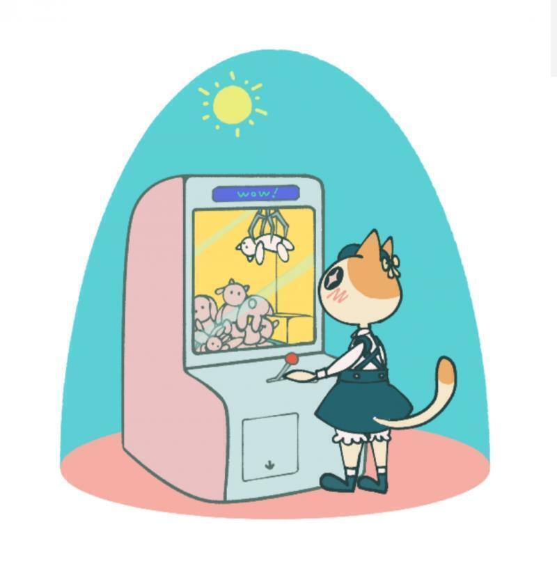 https://picrew.me/image_maker/70293 인형 뽑기하는 냥이 메이커 위에 이미지들은 캡쳐한거야! 배경 파츠가 따로 없어서