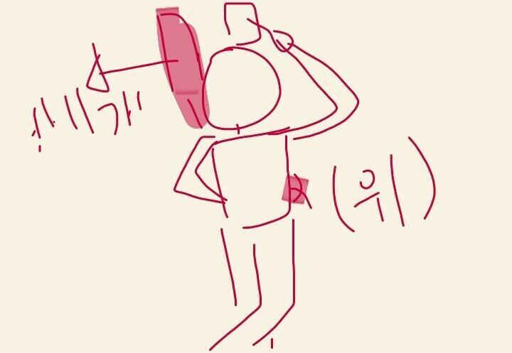 그림 그릴 때는 이 자세였음