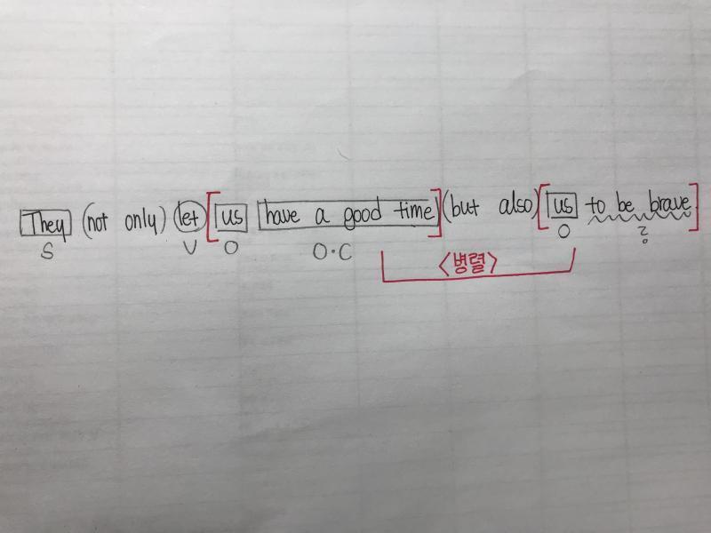 병렬인 것 같은데......to be가 맞아? 사역동사 let의 목적보어는 동사원형으로만 알고있어서......얕은 지식이라 미안해ㅠ
