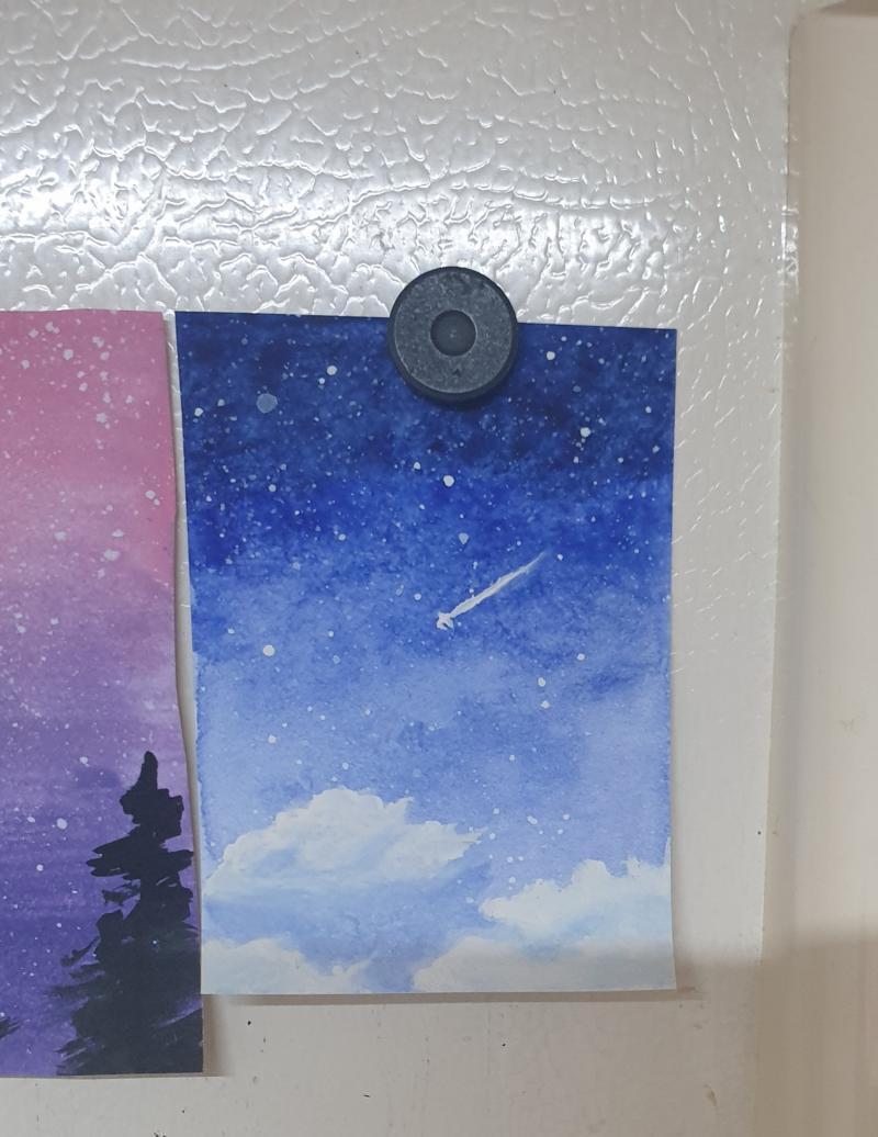 3월 18일 수요일/ 날씨- 따뜻함 - 초반엔 행복하고 후반엔 짜증났던 하루 - 4시쯤 일어나서 폰했다. - 아침에 일어나자마자 바로 수채화를