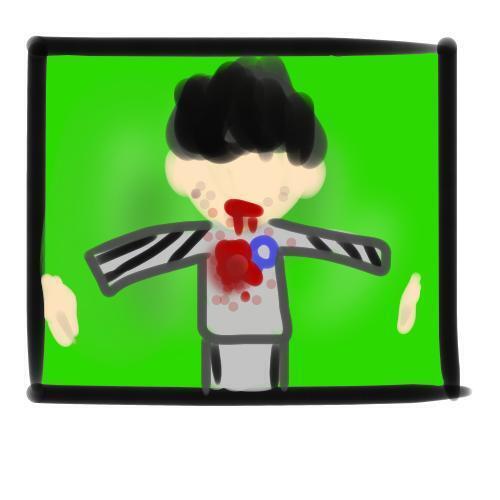 *주의! 사진에는 피가 등장합니다.* 순간 TV에서 강한 하얀 빛이 났다. "으읍.. 뭐야..!" 그리고 TV에 비친건.. "으아악, 으아아악!