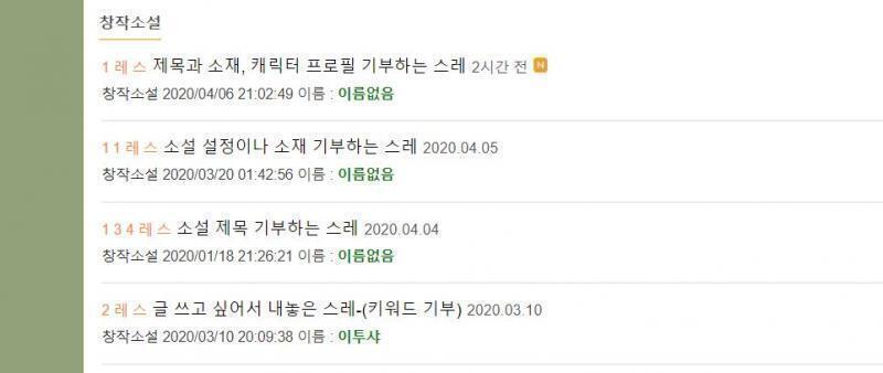 제목이랑 소재 기부하는 스레는 이미 있어 캐릭터만 기부하는 스레로 바꾸는 건 어때?