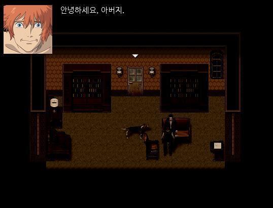 애런은 서재로 들어갔다. 퀘퀘묵은 냄새가 애런에게 좋지 않는 기억을 상기시켰다. 애런은 소파에 앉아있는 아빠 앞으로 걸어갔다. "안녕하세요. 아