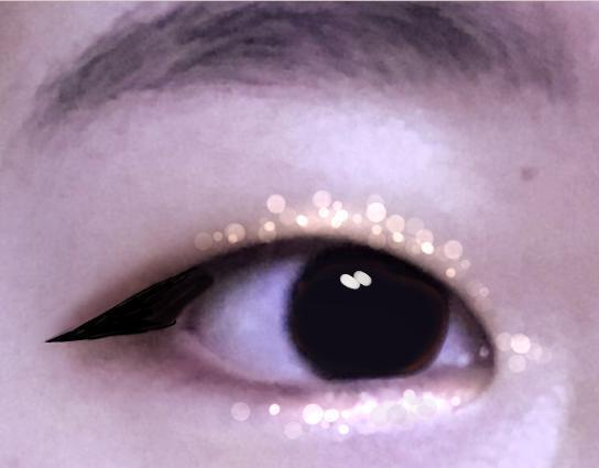 음영 줄 때 짙은 컬러 사용해봐! 펄섀도우는 에뛰드 머슬마니아 강추. 내가 발랐던 펄 중에 제일 예뻥 속눈썹은 안해도 예쁠 거 같아