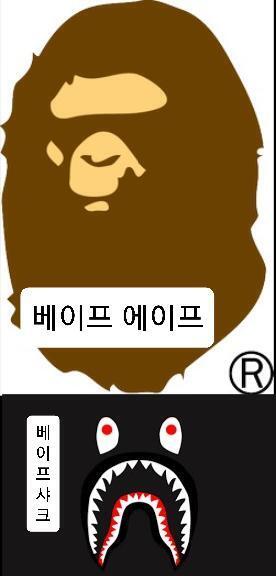 아래 베이프 샤크 로고를 내 등짝에 박을거여