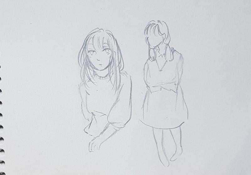 미안해 제대로 그린 그림이 없다.. 세번째는 인체 연습한거야,,