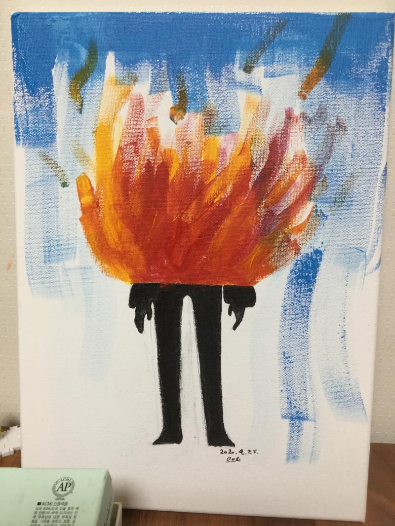 그림 스타일이 나이에 맞지 않는다고 했다. 원색을 쓰는게 좋은거고, 아직 중학생인데. 엄마가 미술 전공이라 취미에도 쓴소리 듣는다는게 이럴땐 슬