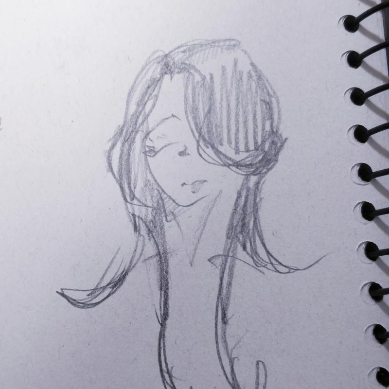 >>580 늦었지만 그려봤어!! 요즘 그림많아 안그려서 급히 손그림 올렸어,,!