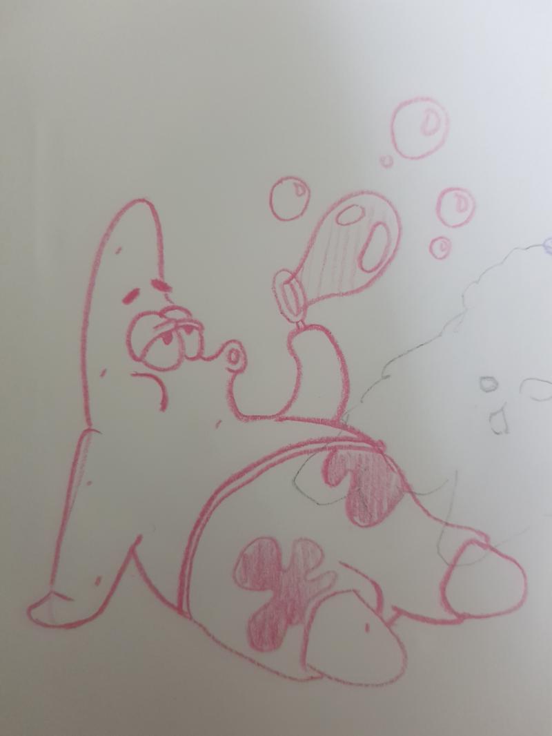 뚱이 그려왔어 니네 우리 플랑크톤 무시하지마!! 얼마나 귀엽고 멋진데!!!! 징징이 먹으면 내가 너희 먹어버린다