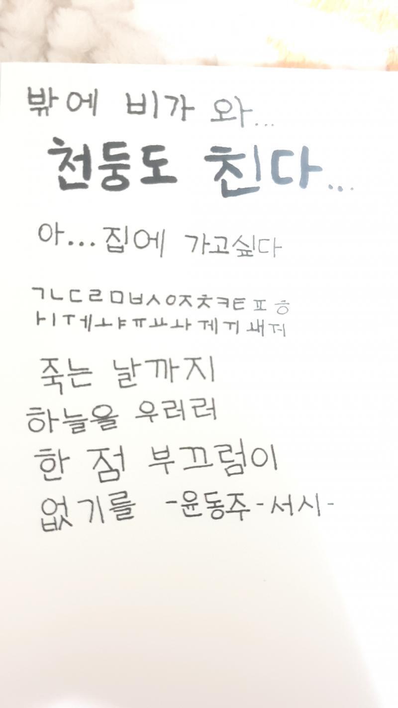 밖에 비 엄청 오네