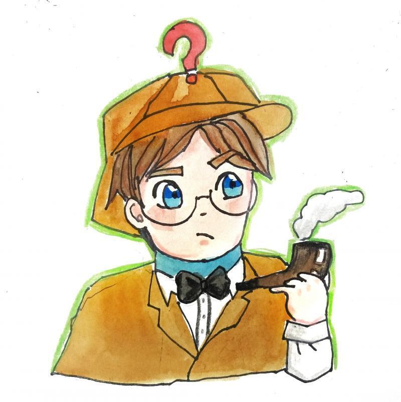 학생탐정 셜록홈즈 가면 그림. 가면 느낌내려고 노력은 했음. +어라 디자이너 너무 늦게 신청해서 디자이너 모집 마감한거 같은데 나는 포함 안되어