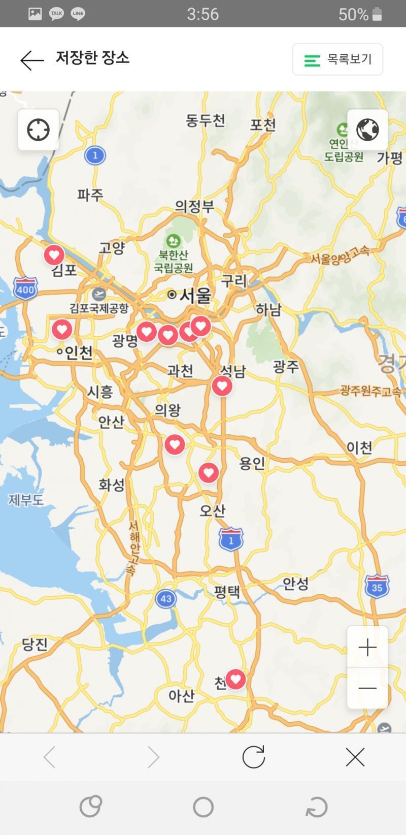 첫번째 사진은 지금까지 나온 지역들 두번째는 수도권만이야. 경기도민들 눈치보지말고 사람 많으면 많을수록 좋으니까 참가해줘비빕