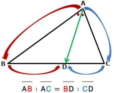 But, AB≠AC ∴ BD≠CD 고로 중점을 지나지 않는다.