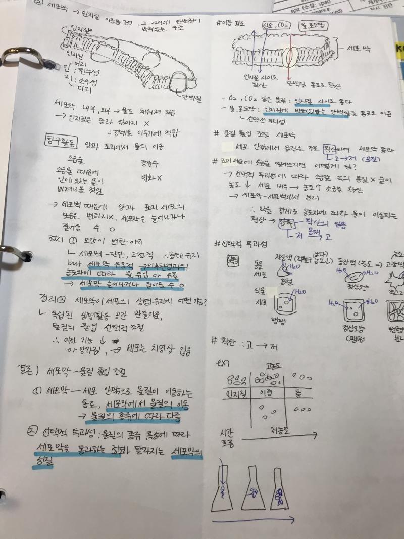 졸리니까 과학 필기로 대체ㅎㅎ 내일부턴 모고 인증한다..