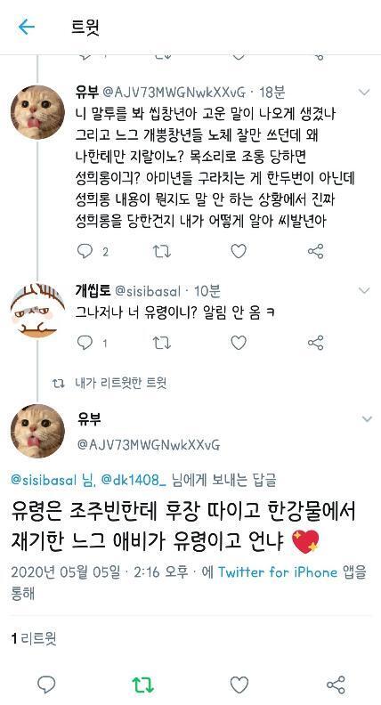 오직 싸불을 위해서 한 문장 안에 n번 방 사건 가해자 이름 꺼내며 성희롱+ 패드립+ㅊ년 단어 쓰기 .. 휴 얘넨 어디서부터 잘못된 걸까 비계로