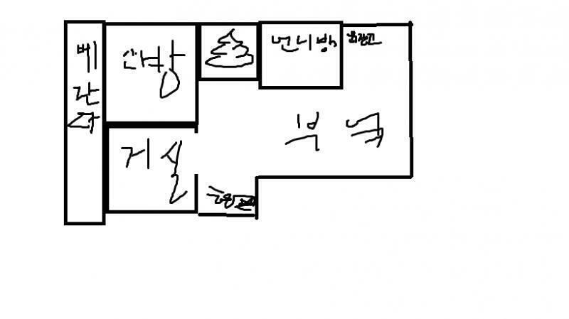 (와 잠깐만;; 나 아까 집 구조 그리는데 갑자기 손 저렸어;; 베란다 쓰고 있었는데 팔이 너무 저렸어;;) 그리고 내가 엄마랑 같이 자거든?