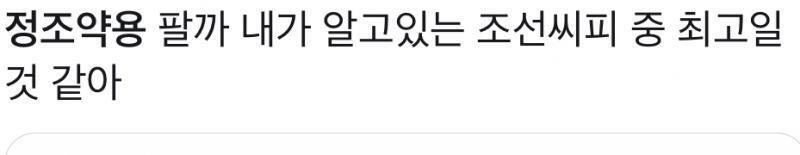실트 정조약용 들어가봄 얘네는 인간이길 포기했다