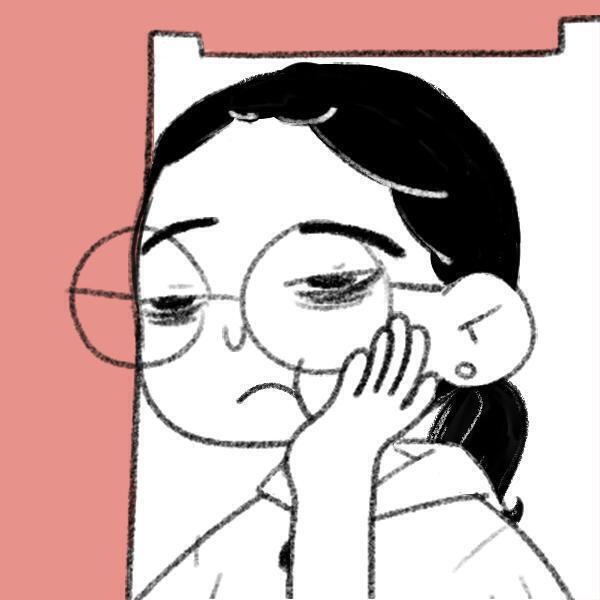 피곤에 쩔어있는 친구