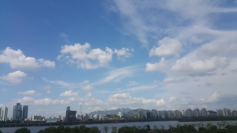 하늘은 어떻게 찍어도 기분 좋아