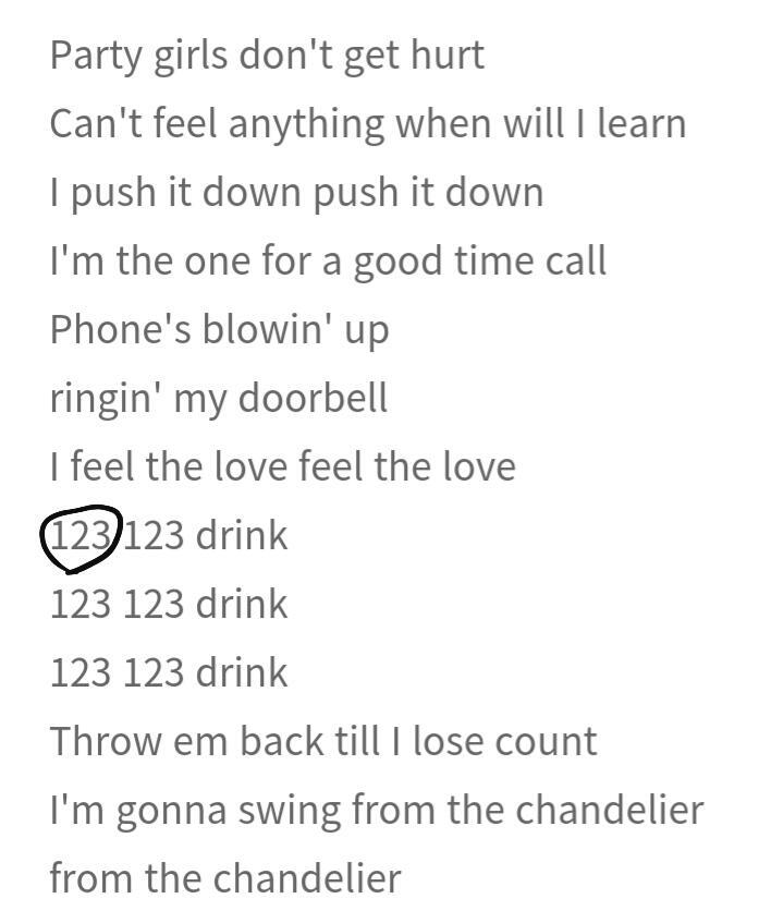 힌트 사용! 힌트: 메모의 내용과 가사를 대입해 보세요. 메모의 내용: ㅁㅁㅁ×6=비밀번호 가사는 사진에 있습니다.