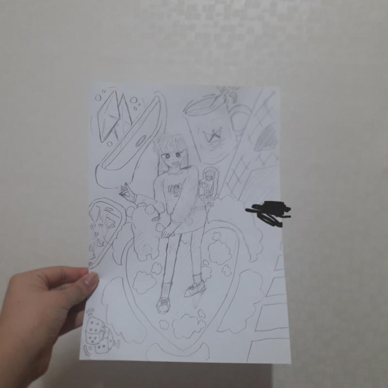 이런 식으로 그리는데 한 번도 안 배웠다 하더라도 재능도 없고 가능성도 없어보이지? 그래서 그냥 안 하려고 생각 중이야