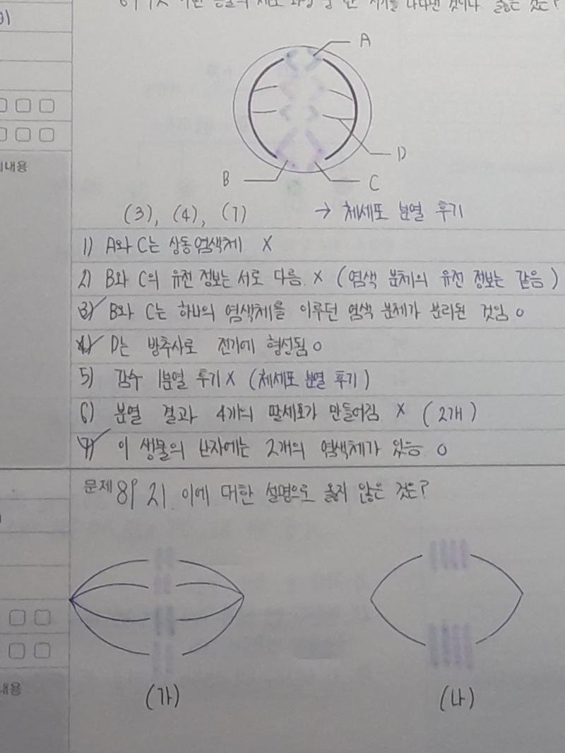 오늘은 몸이 괜찮으니 정리한 거랑 오답노트를 올리겠음! 오답노트는 다 올릴 수 없으니 맘에 드는거 하나ㅎ