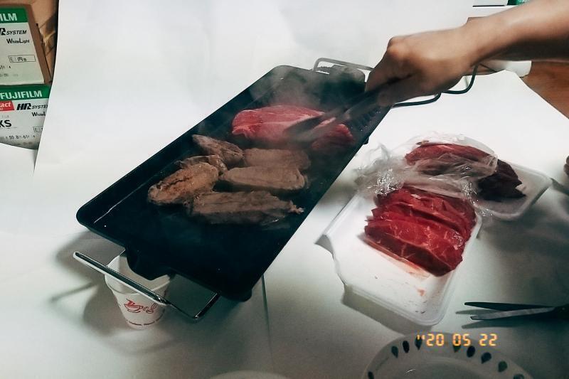 소고기 구어먹었을 때