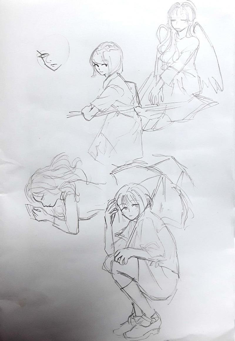크로키랑 다른거 몇개 그렸어