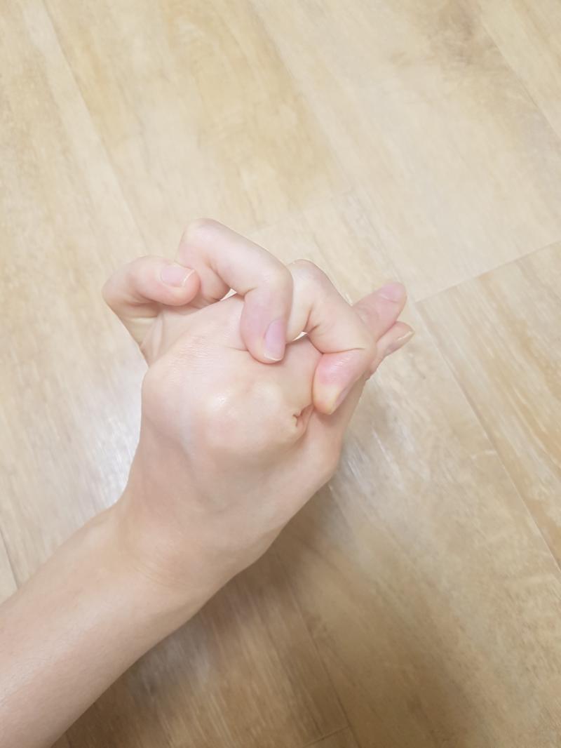 손가락이 조금 유연하지!