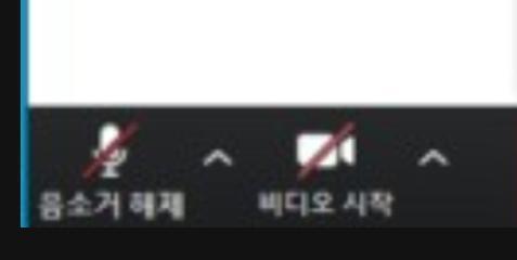 마이크 끄는 건 당연히 있지. 근데 주최자가 다 끄는 기능은 모르겠고 켜달라고 요청하는 기능은 있음. 컴퓨터면 왼쪽 아래에 첨부 이미지를 닮은