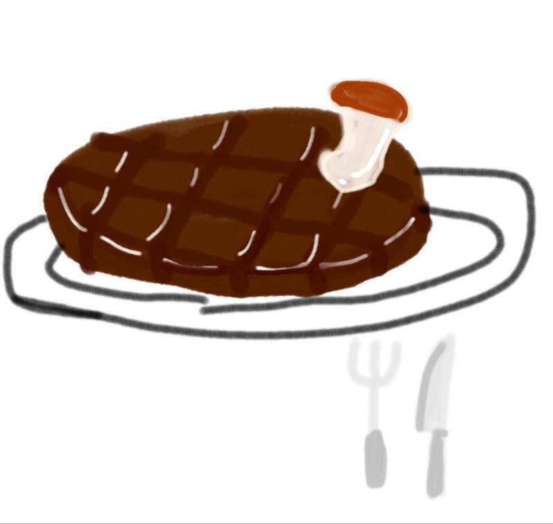 버섯 스테이크 나왔습니다~ 서빙양 안계신가요~~ 없으면 >>219 카운터양 부탁합니다