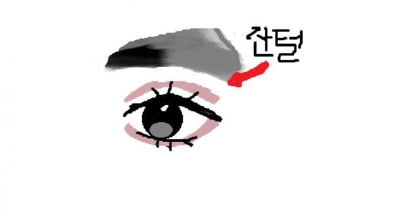 눈은 좀 비슷하게 그리려고 했는데 그림판이라 중간에 포기함 저 정도로 예쁘지는 않고 대충 피곤하면 쌍커풀 생기고 좀 쳐진 눈이고.., 뭐 그런
