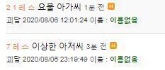 위에는 요물아가씨 아래는 이상한 아저씨 뭐야 둘이 사겨~
