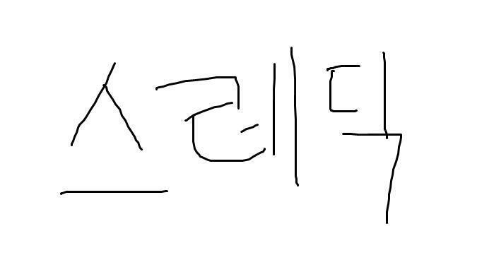 그림판에 썼지롱