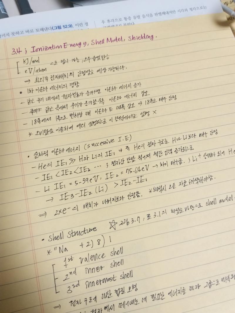 내 노트필기 ㅎㅎ..